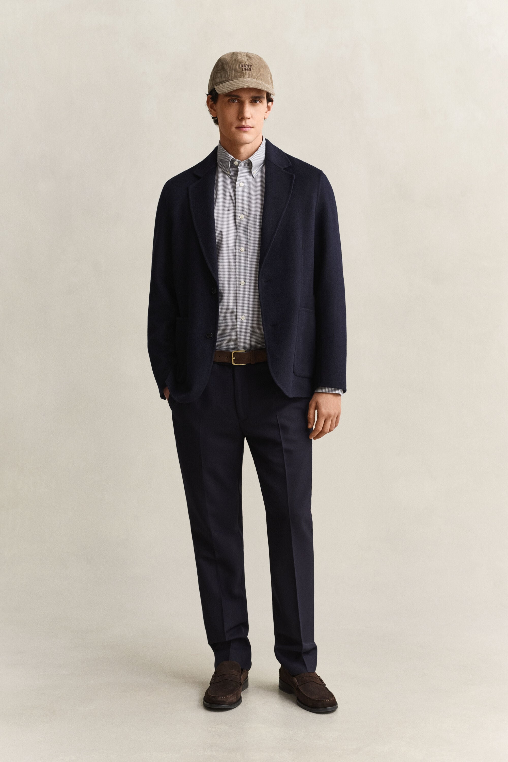 Gingham klassisk poplin-skjorte