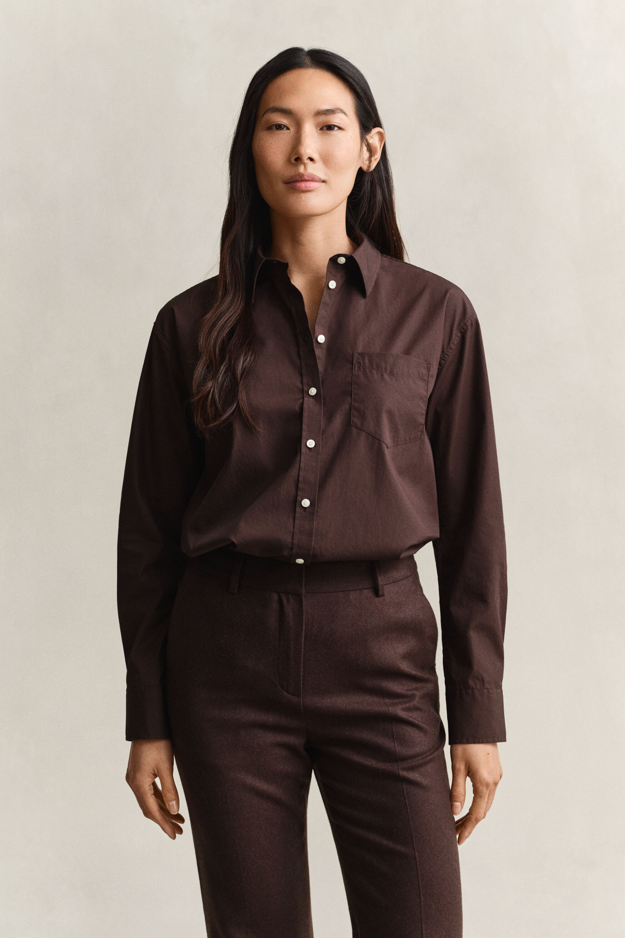Relaxed Fit klassisk poplin-skjorte