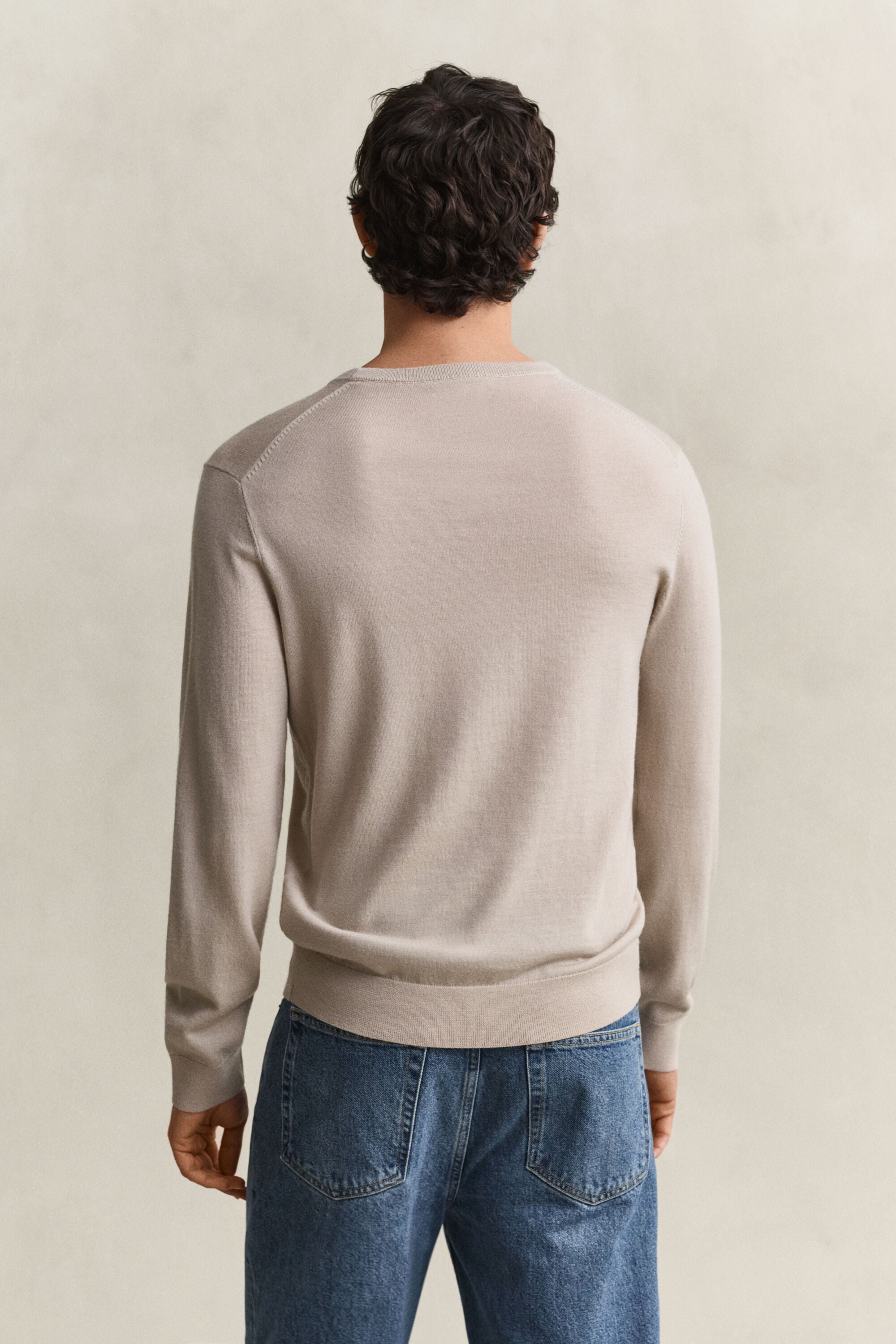 Crewneck sweater i merinould