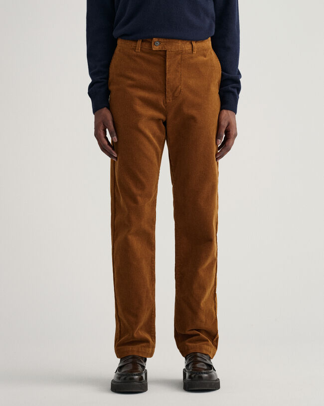 Allister Regular fit chinobukser af jernbanefl&oslash;jl