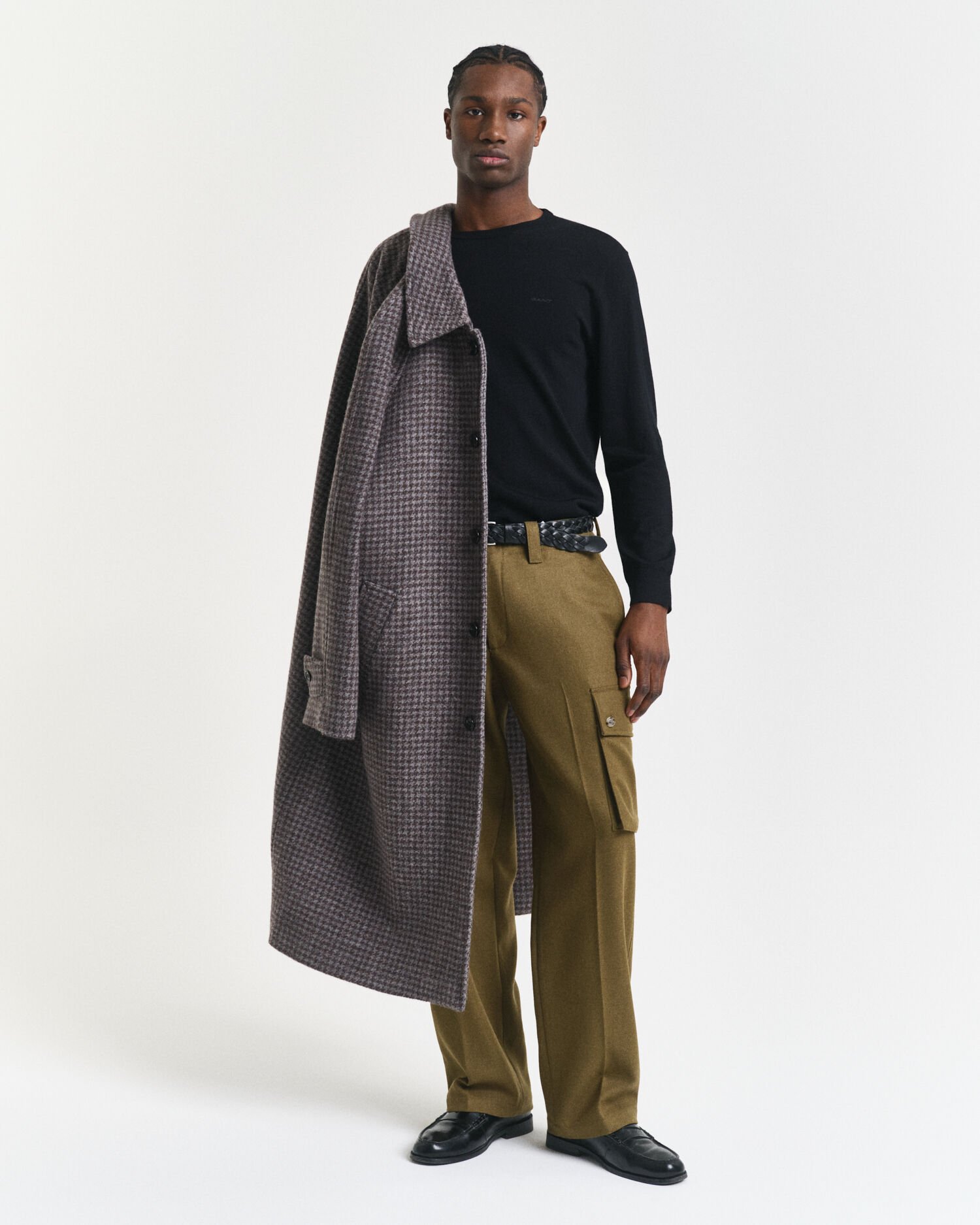 Crewneck sweater af ekstra fin merinould