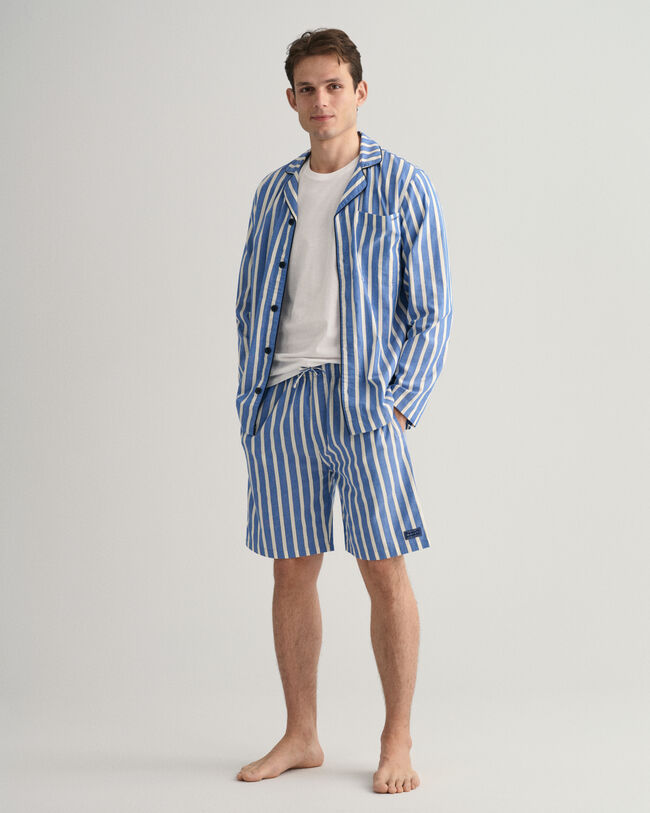 Oxford stribede pyjamasshorts