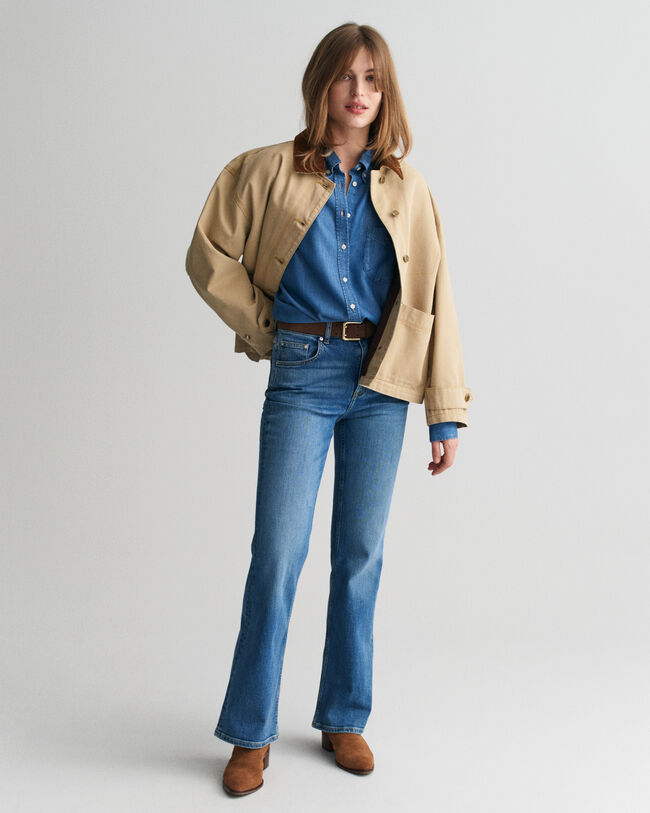 Vasket workwear-jakke