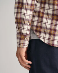 Regular fit ternet børstet Oxford skjorte