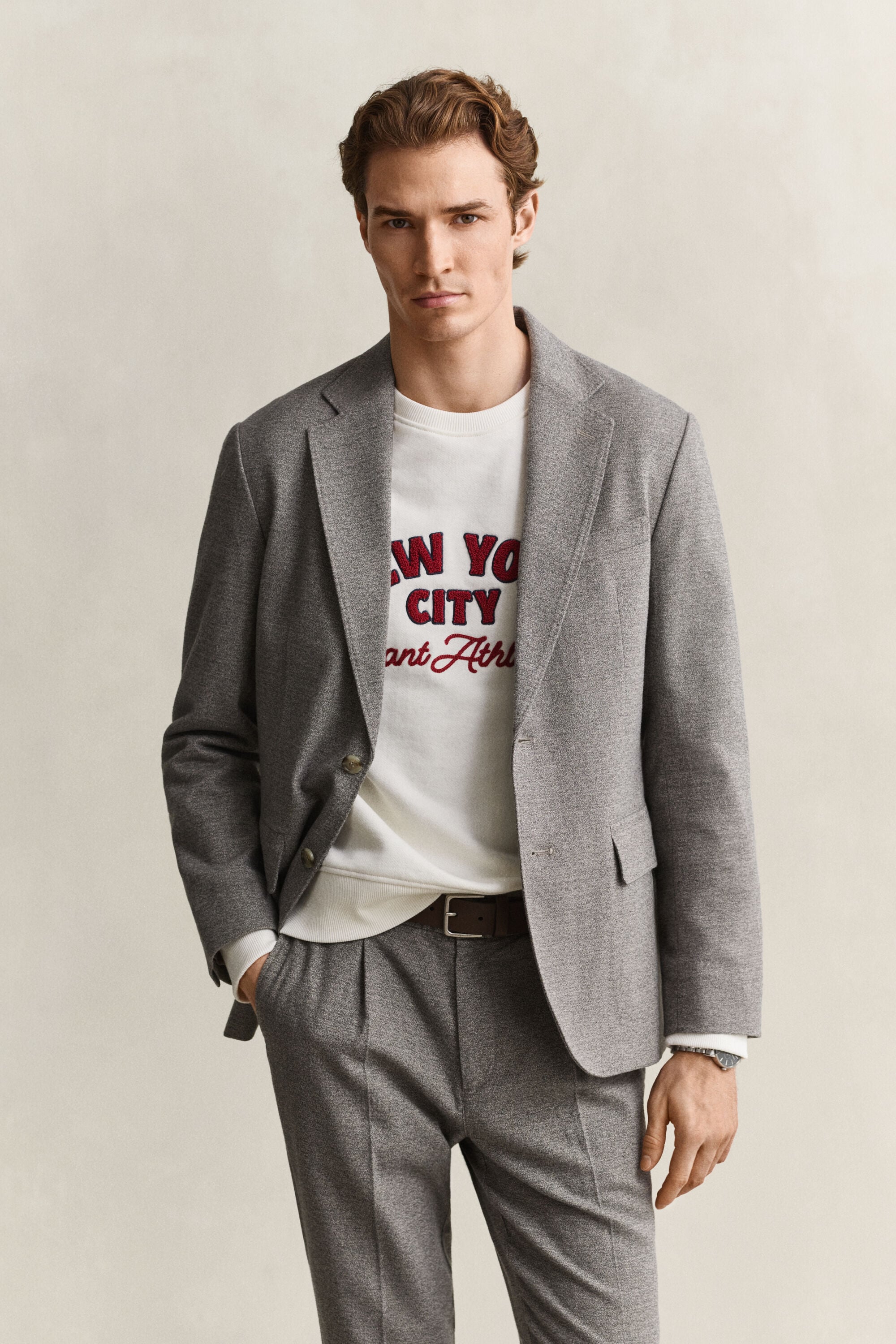 Flannel blazer