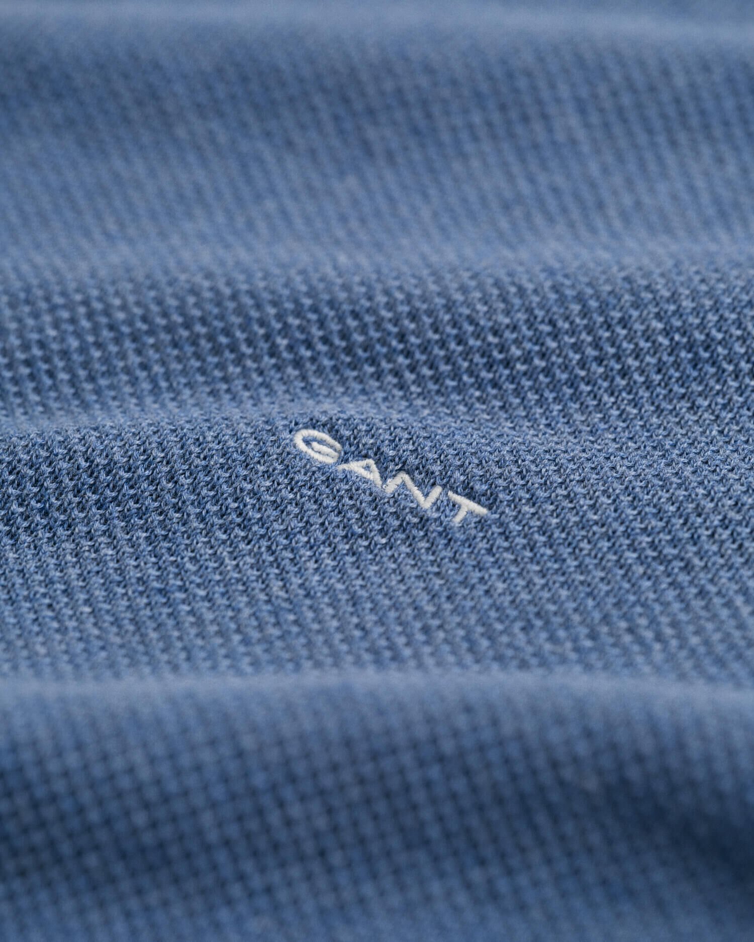 Crewneck sweater af bomuldspiqué