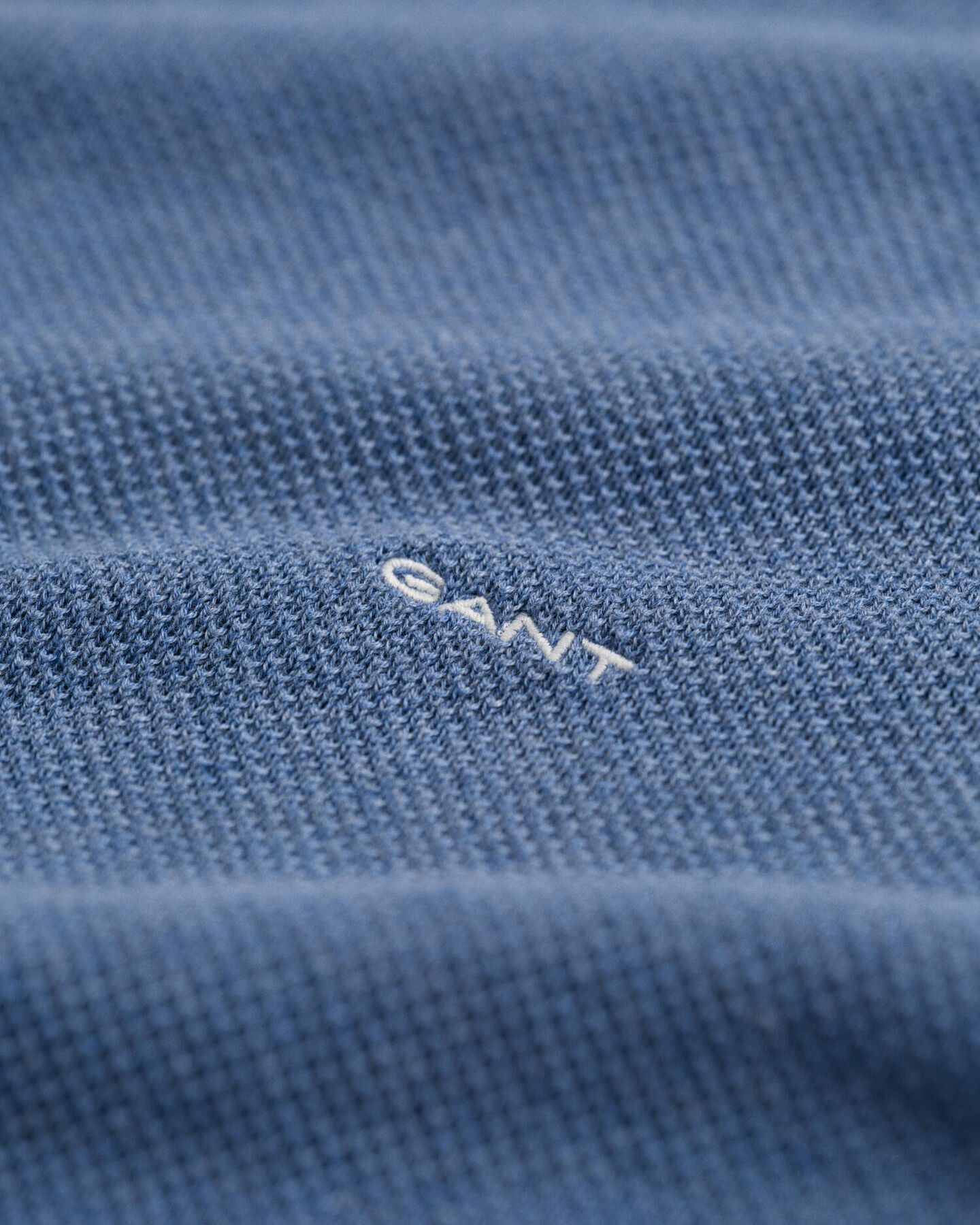 Crewneck sweater af bomuldspiqué