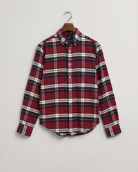 Regular fit ternet flannelskjorte