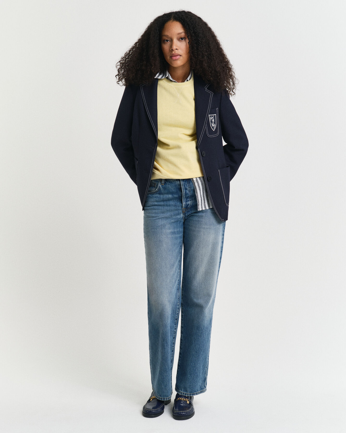 Sunfaded sweatshirt med crewneck