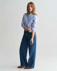 Regular fit stribet Archive Oxford-skjorte