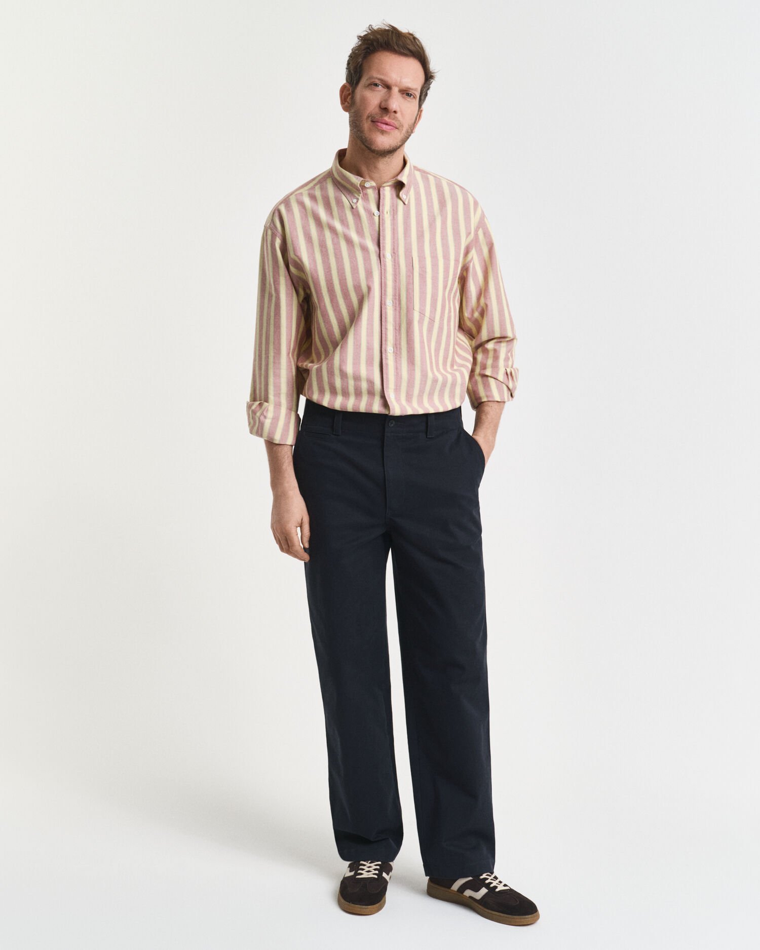 Relaxed fit Heritage Oxford-skjorte med striber