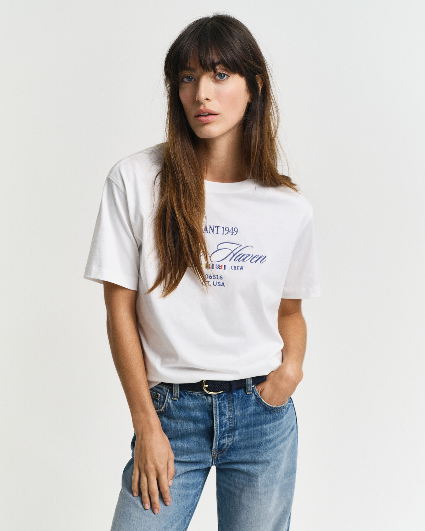 Sailing Graphic T-shirt med crewneck