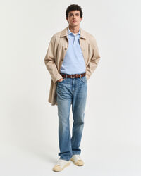 Sunfaded piqu&eacute; poloskjorte