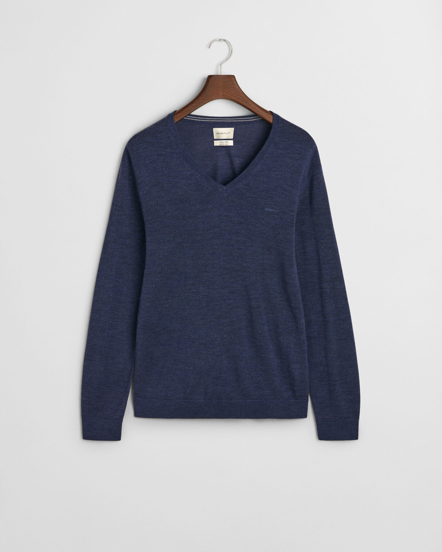 Sweater med V-hals sweater af ekstra fin merinould