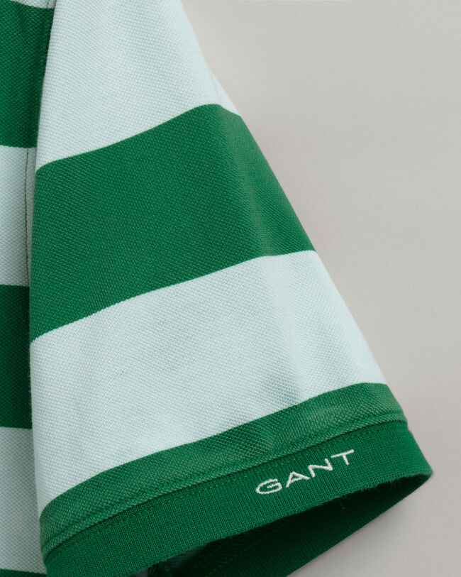 Barstripe piqué poloskjorte med tryk