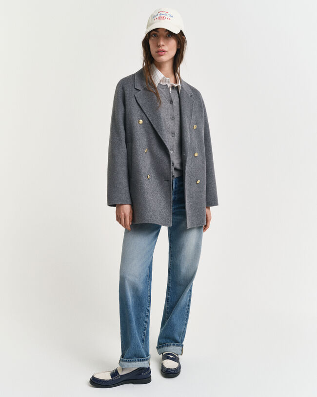 Sømandsjakke med håndsyede detaljer