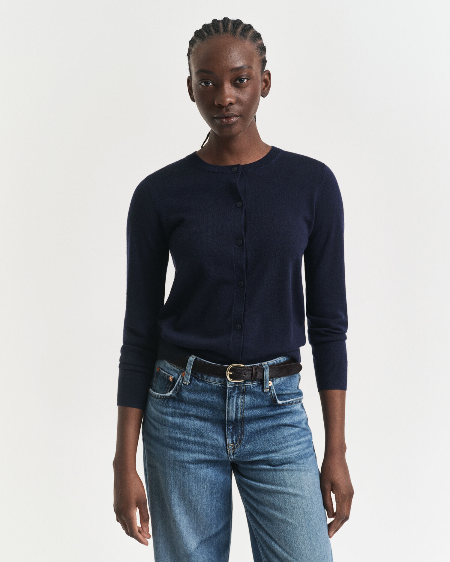 Cardigan af ekstra fin merinould