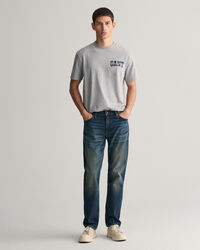 Regular fit Archive vaskede jeans