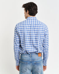 Regular fit ternet flannelskjorte