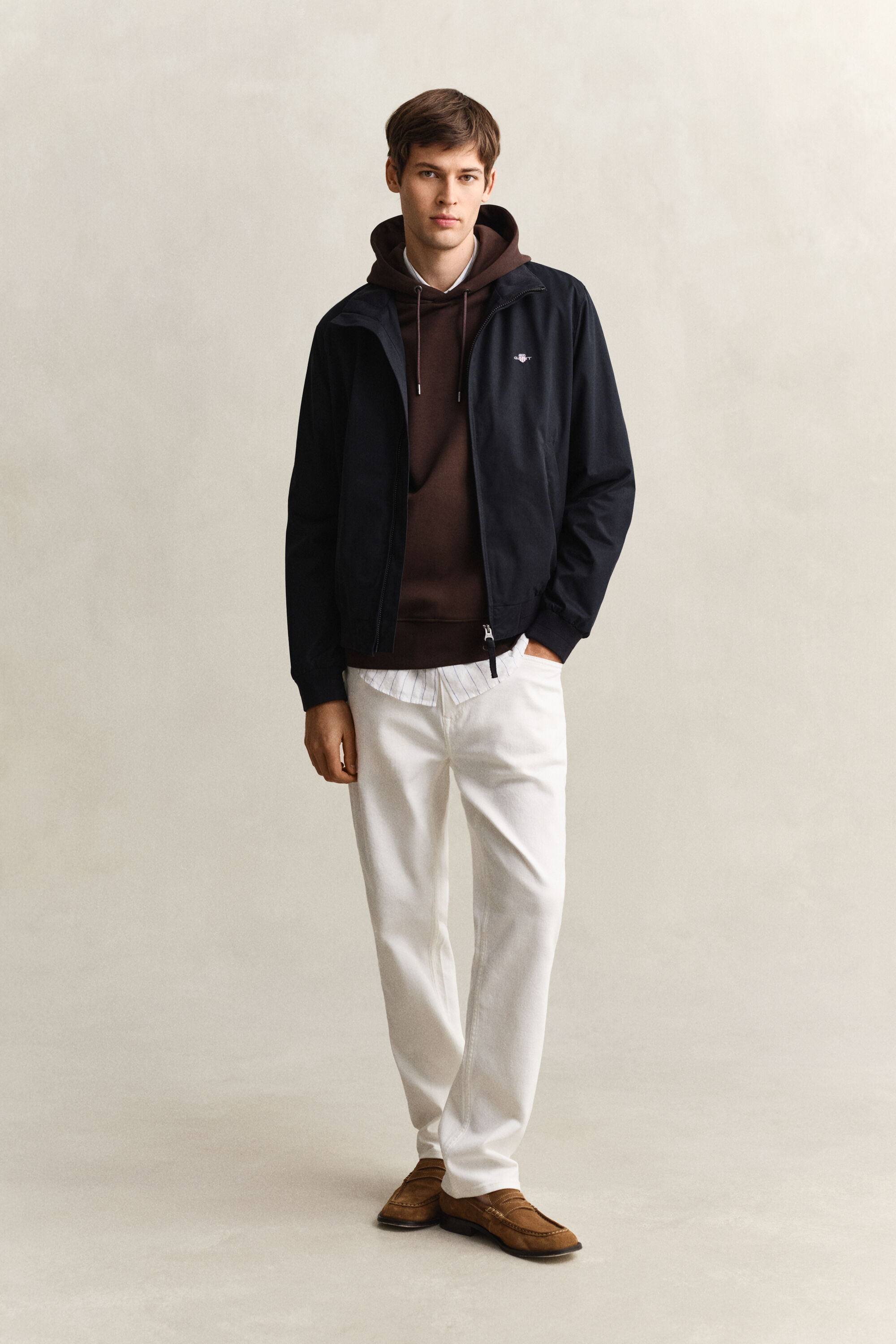 Interlock hættetrøje