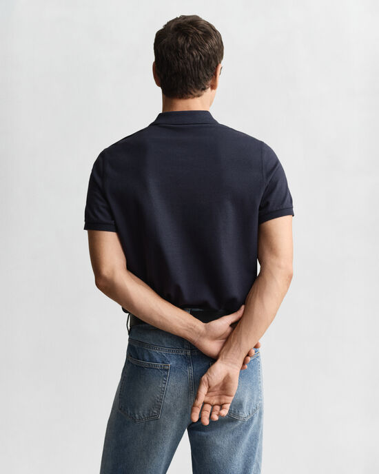 Regular fit Shield Piqué poloskjorte