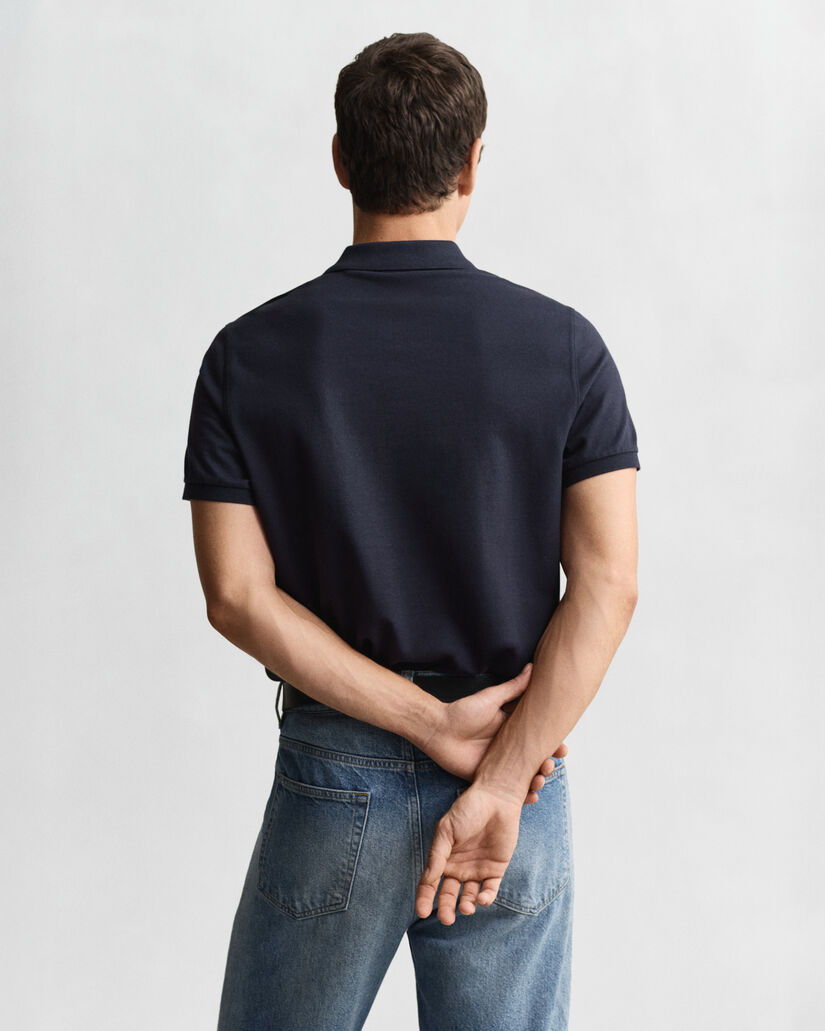 Regular fit Shield Piqué poloskjorte