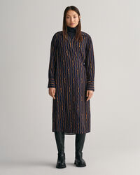 Regular fit Rope-stribet slå-om kjole