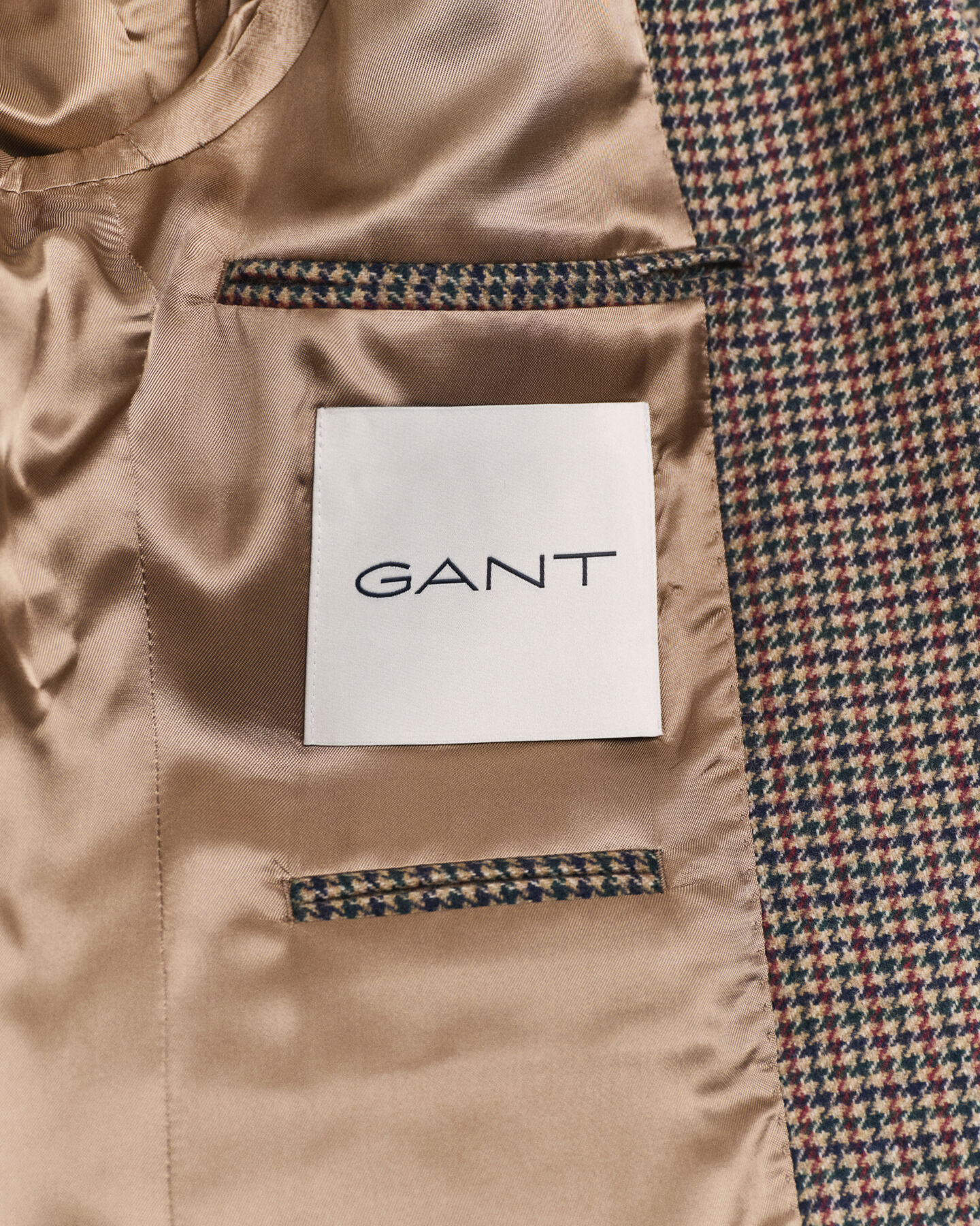 Slim fit houndstooth-ternet blazer