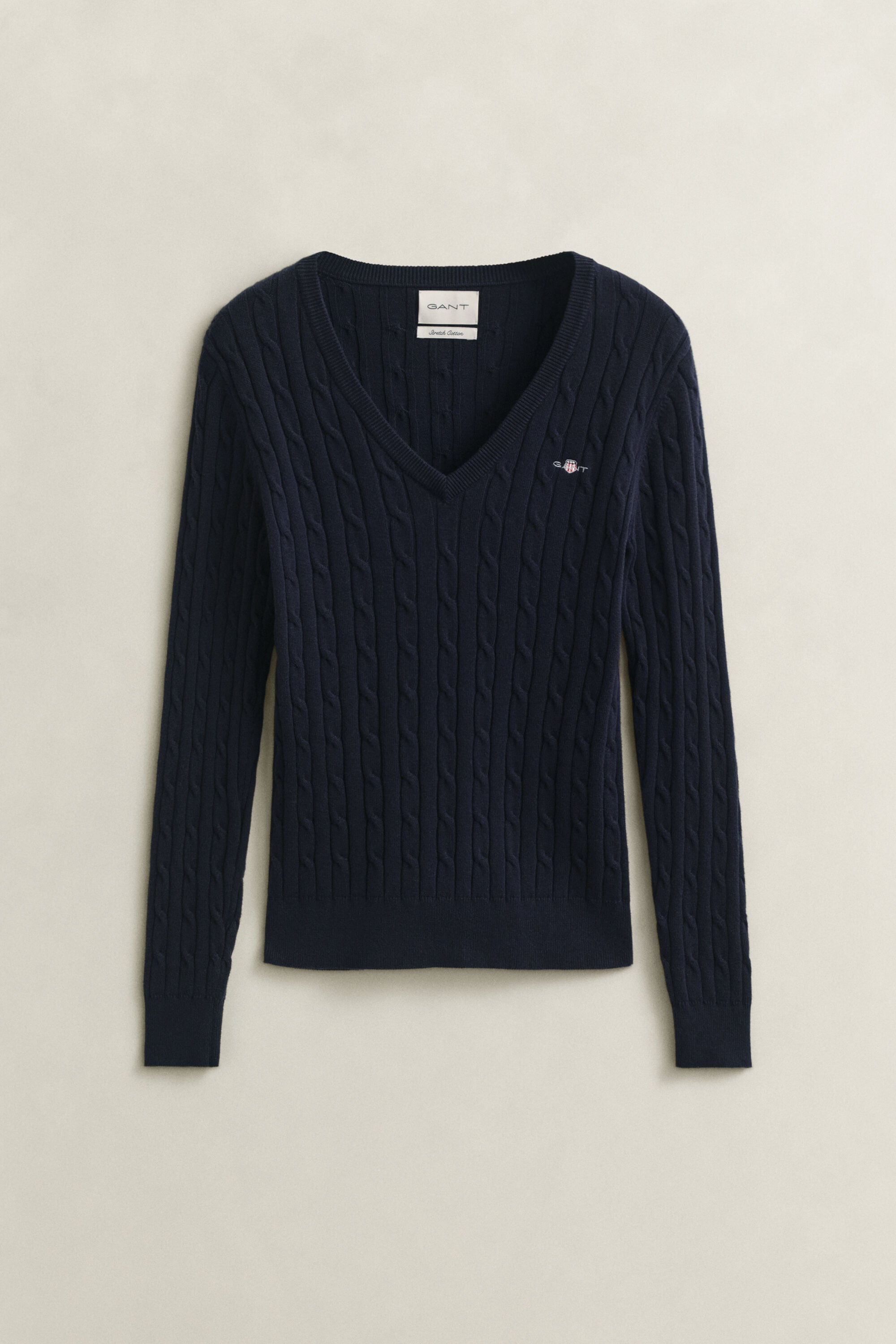 Classic sweater med kabelstrik