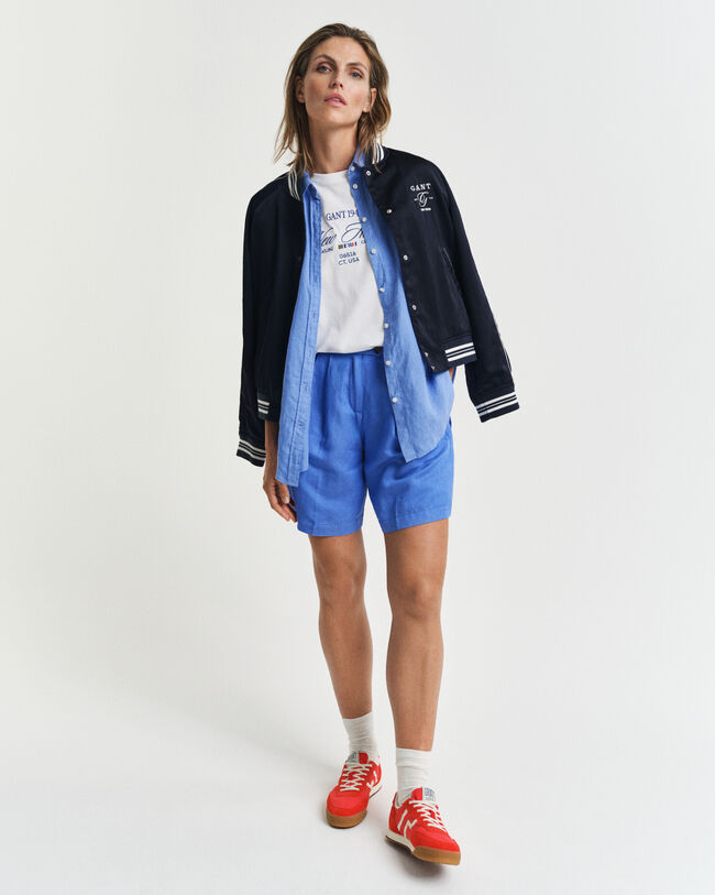 Skræddersyede shorts af hør