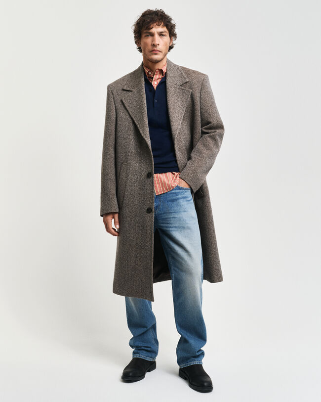 Polosweater af ekstra fin merinould