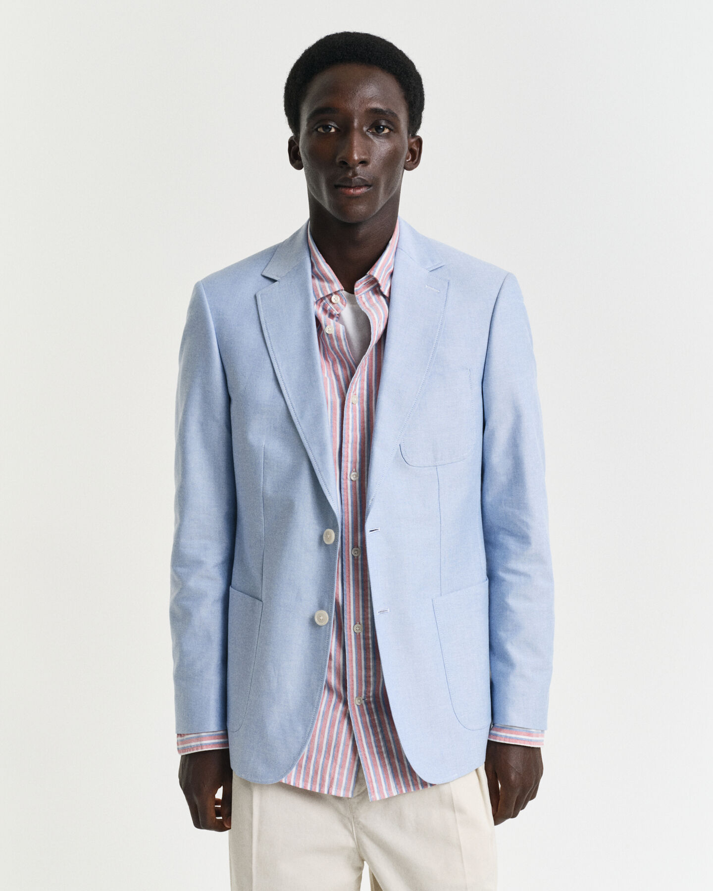 Slim fit Oxford blazer