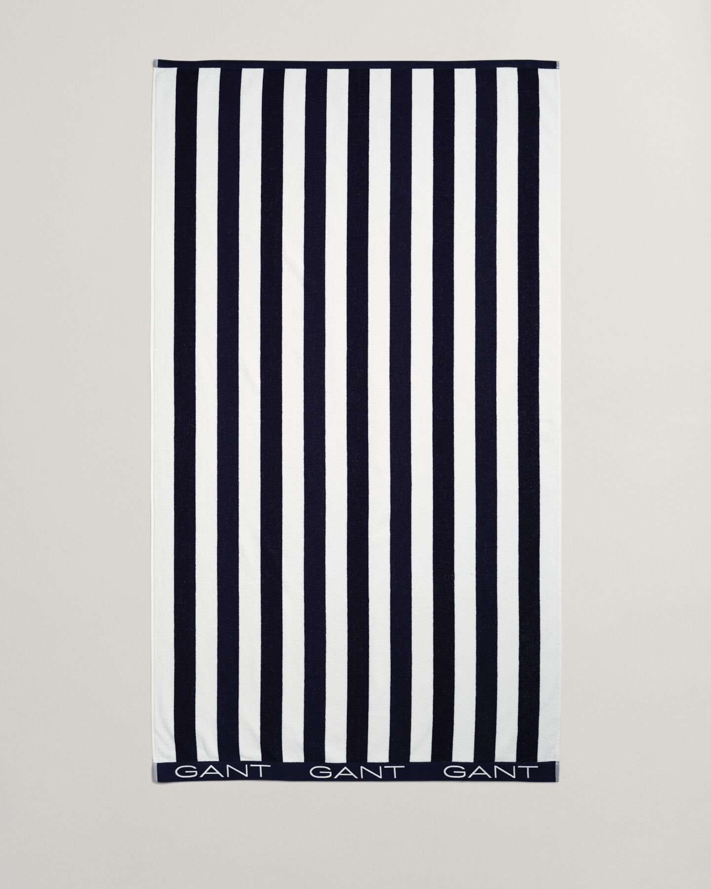 Blokstribet strandhåndklæde