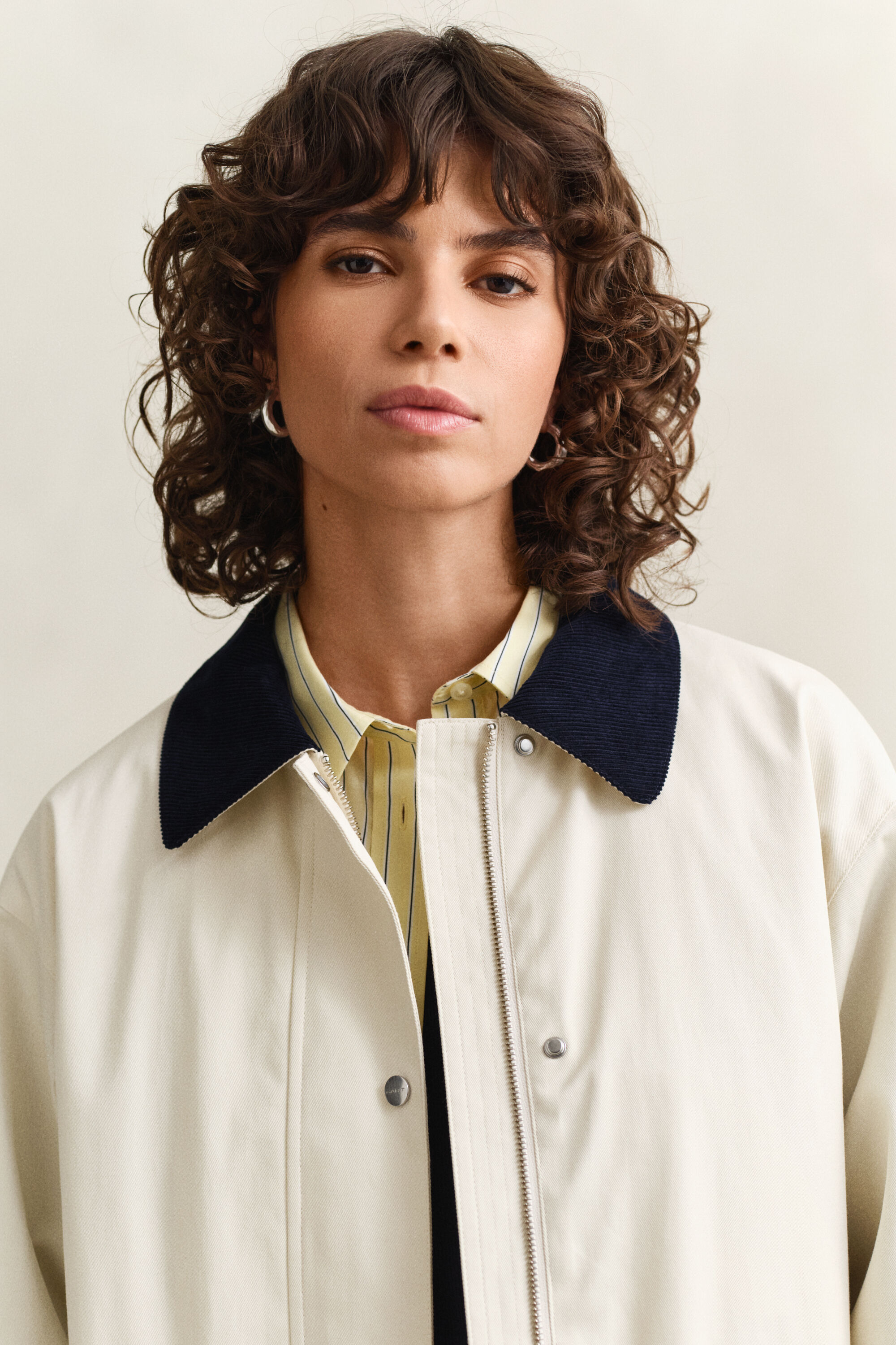 Decker jakke af bomuld