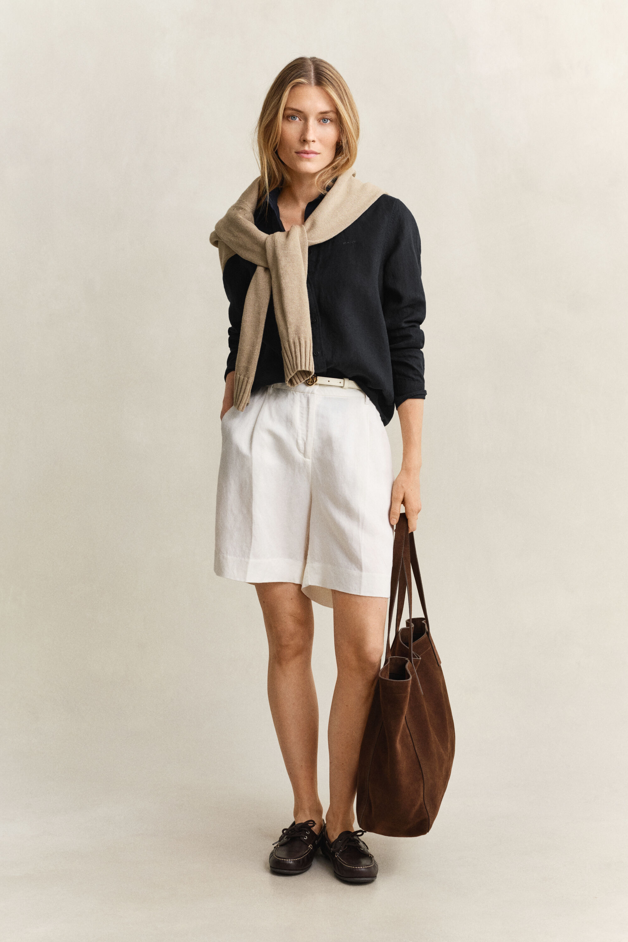 Regular fit skjorte af hør