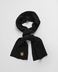 Gavesæt med beanie og halstørklæde i uld med mærke