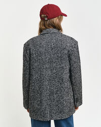 Relaxed fit sildebensmønstret blazer