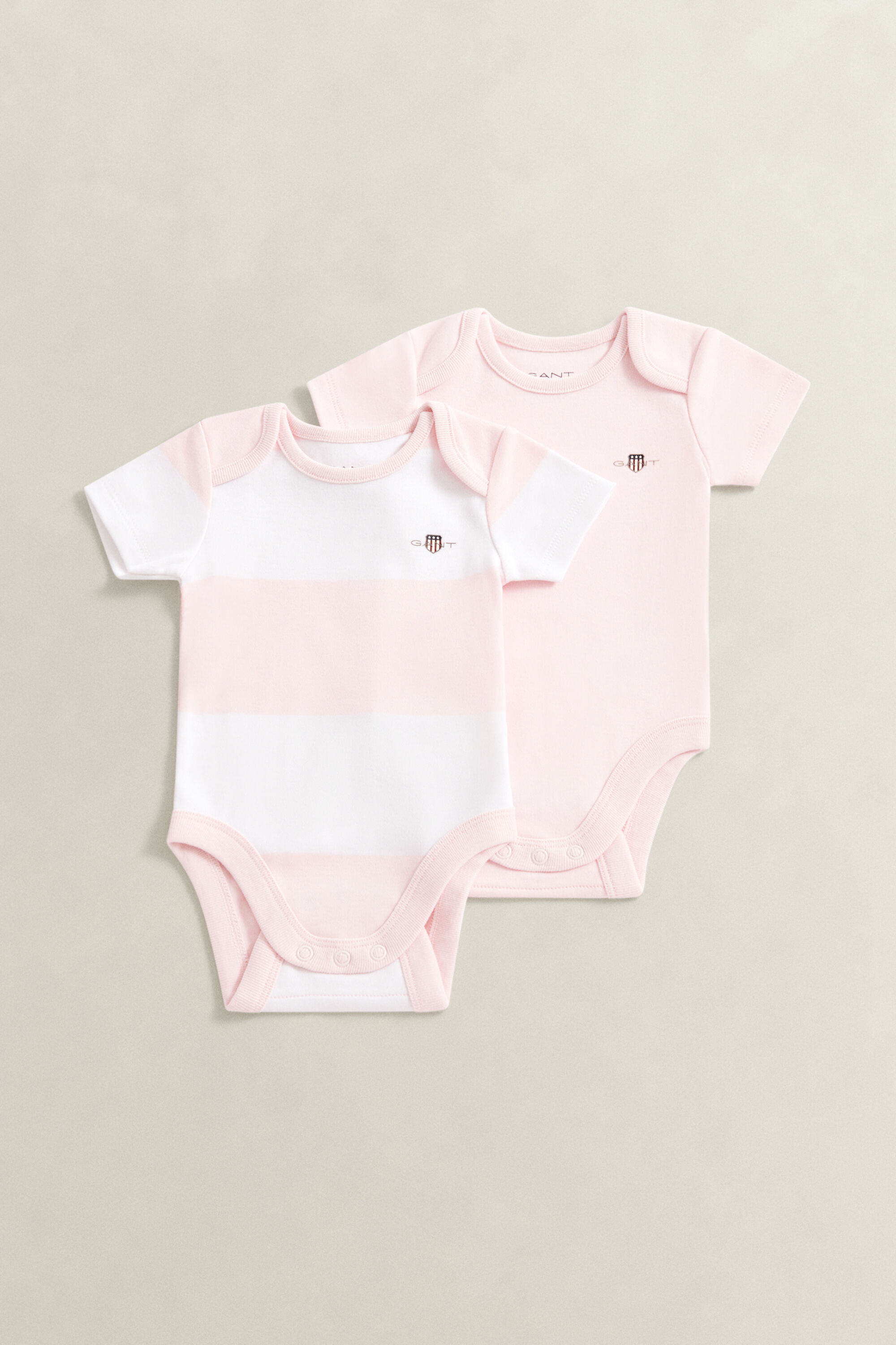 Baby 2-Pack stribede rompers