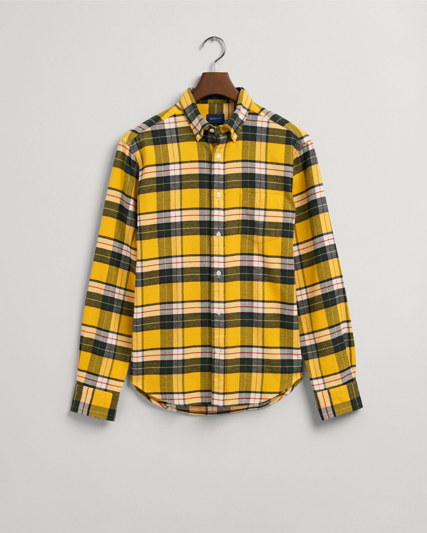 Regular fit ternet flannelskjorte