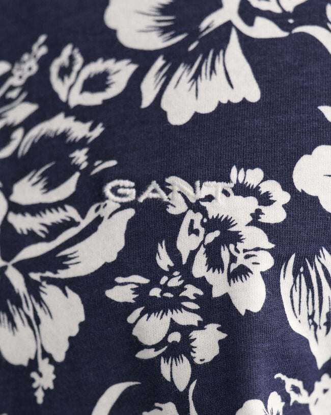 T-shirt med blomstertryk