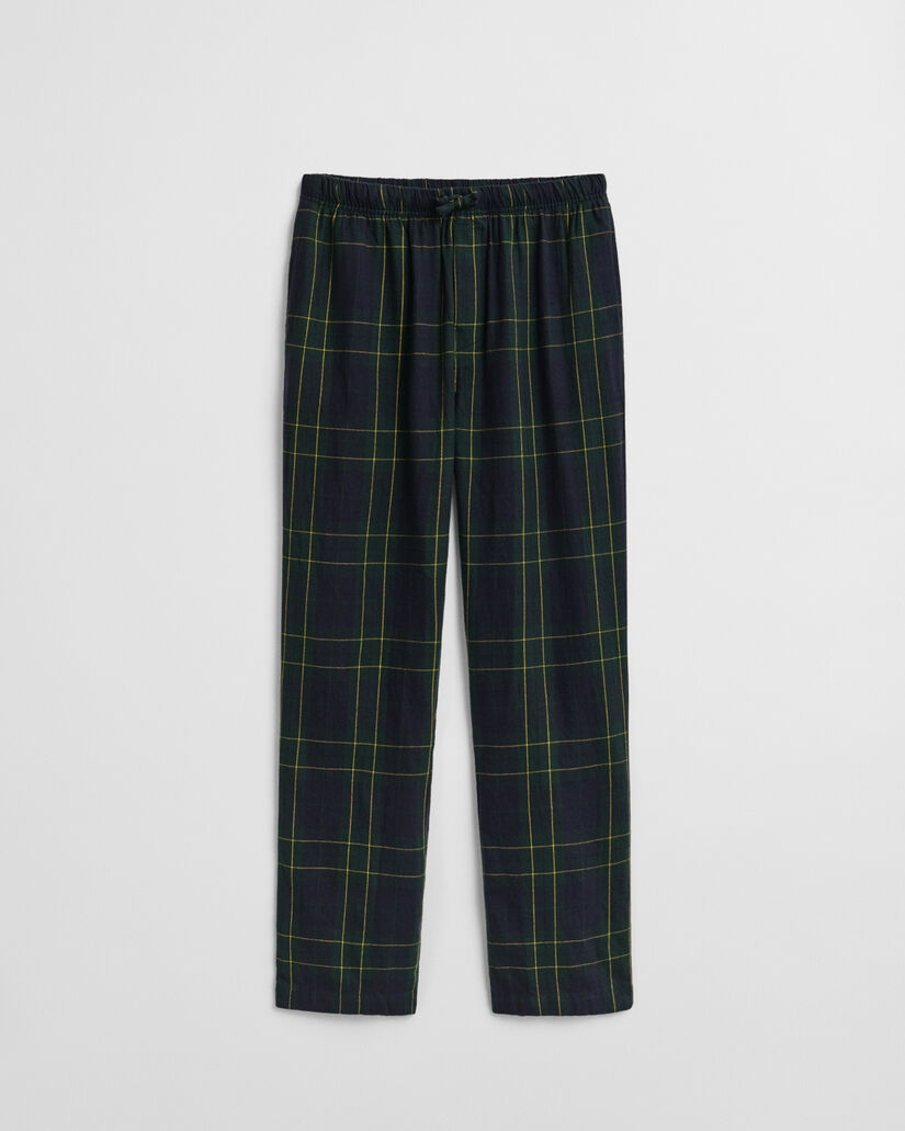 Ternede pyjamasbukser i flannel