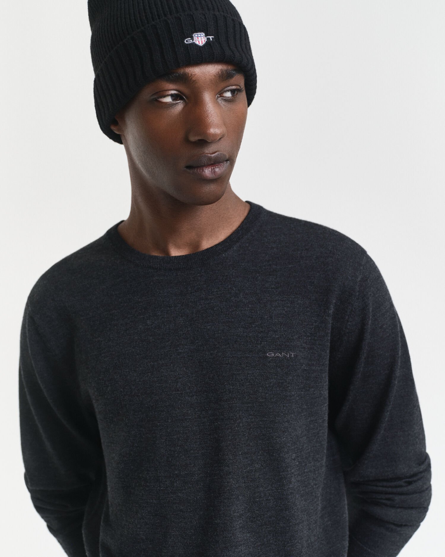 Crewneck sweater af ekstra fin merinould