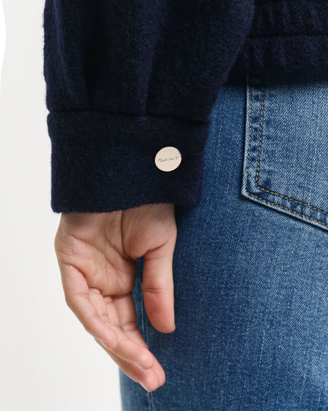 Harrington jakke af uld