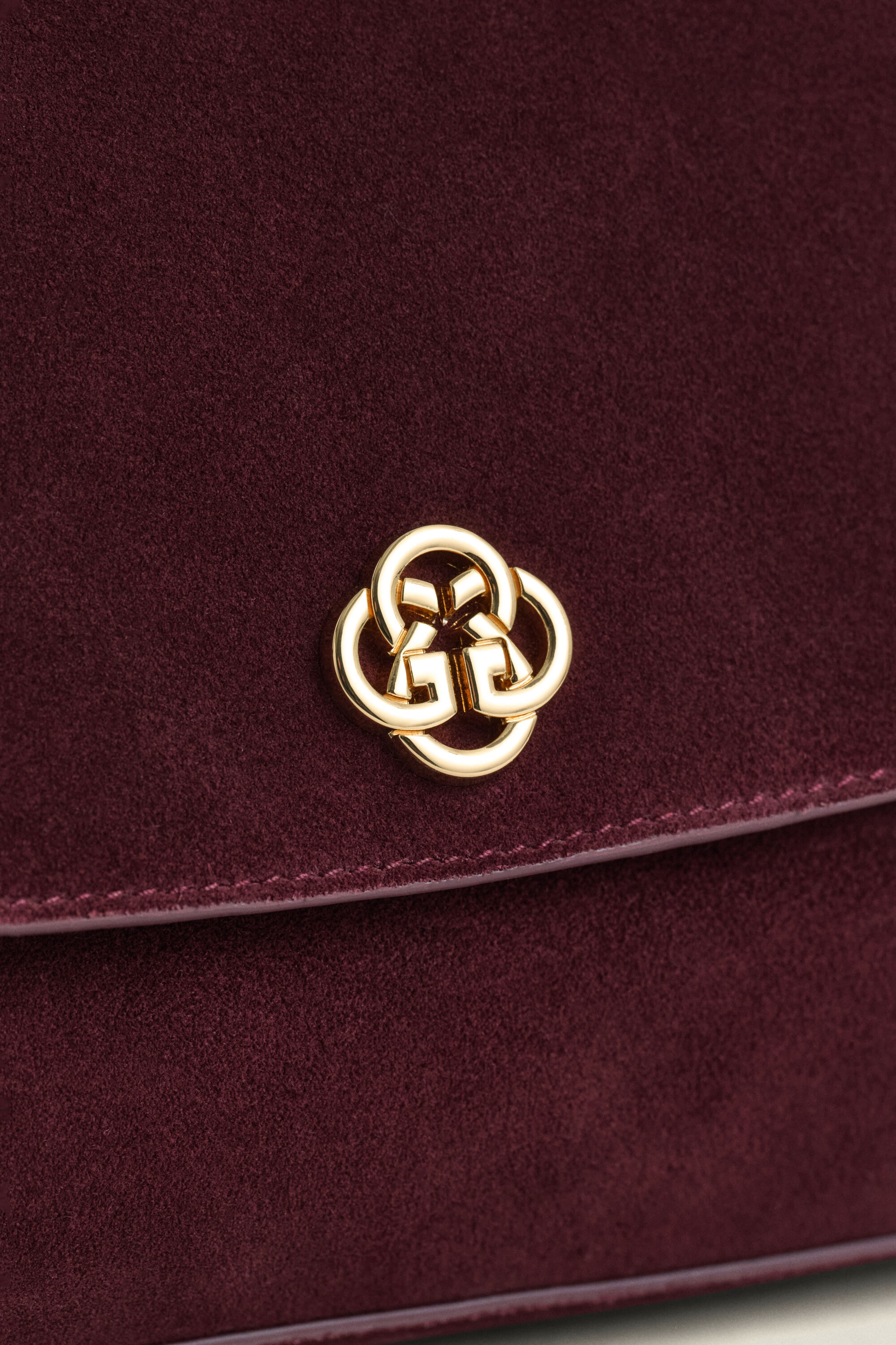 Slouchy skuldertaske i ruskind