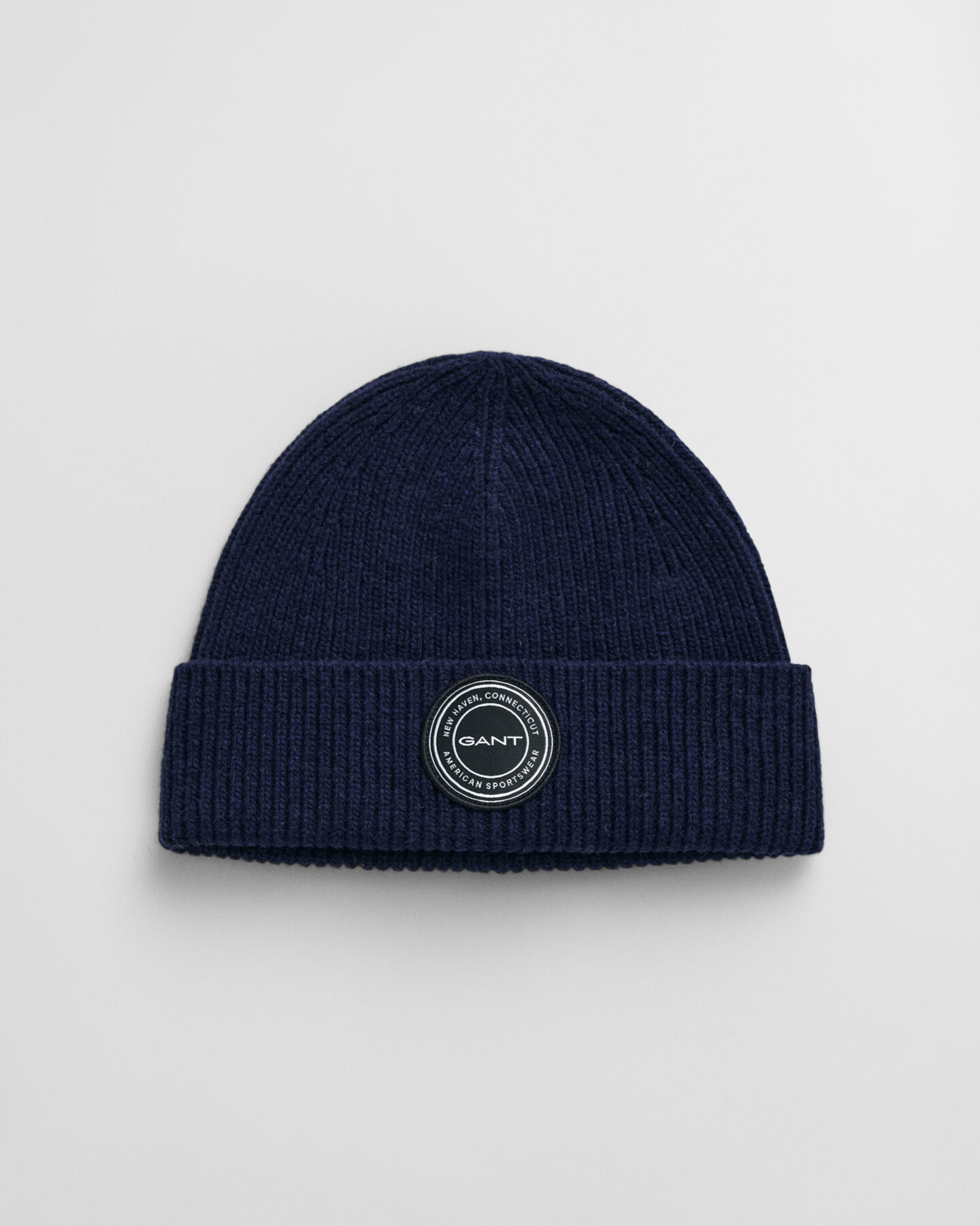 Strikket beanie af uld