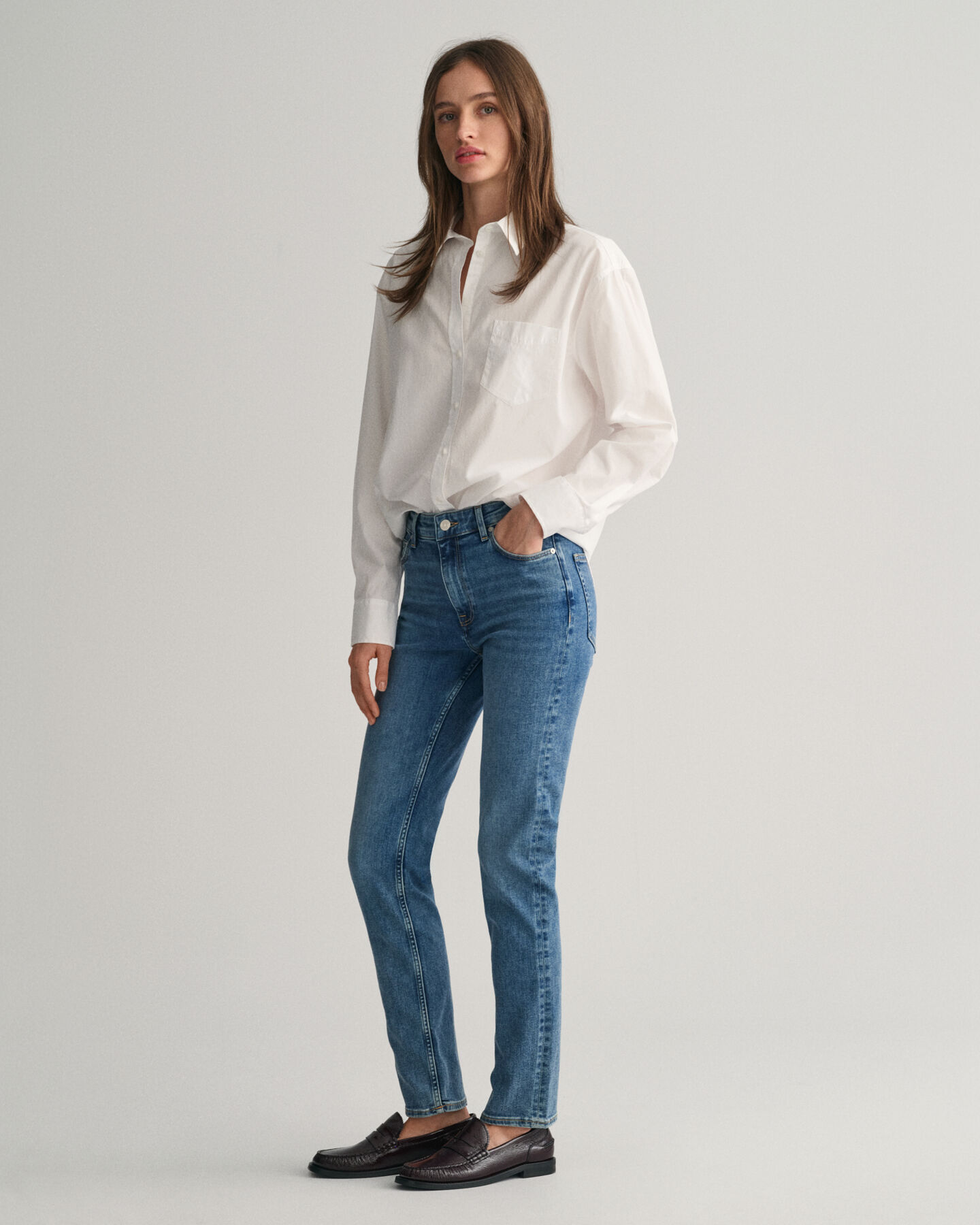 Slim fit jeans med super stræk
