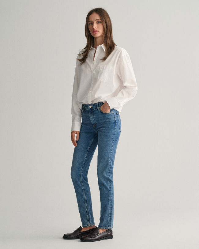 Slim fit jeans med super stræk