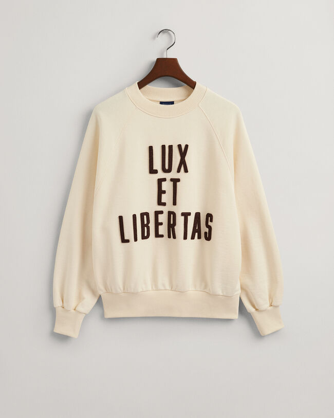 Luxe sweatshirt med crewneck
