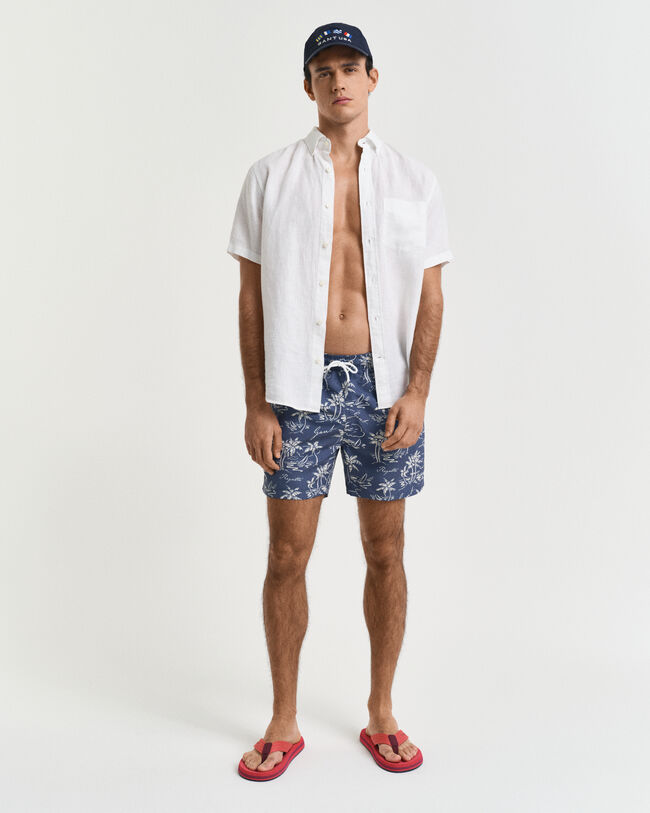 Badeshorts med Island-tryk