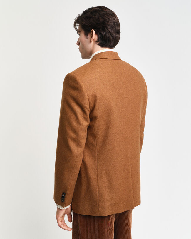 Oversized jakkesæt-blazer i uldflannel